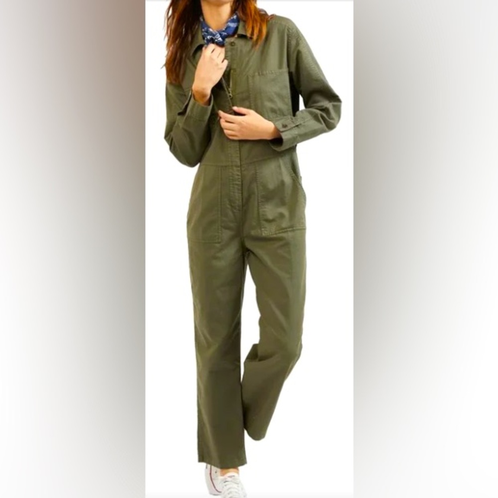 Outerknown Station Jumpsuit in Mangrove size Small